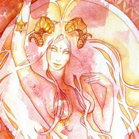 Aries Zodiac Goddess Art Print | Etsy