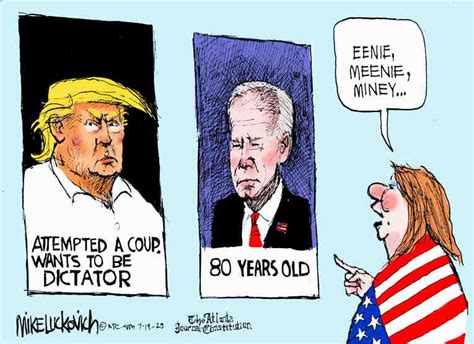 Political Cartoon on '2024 Race Heats Up' by Mike Luckovich, Atlanta Journal-Constitution at The ...