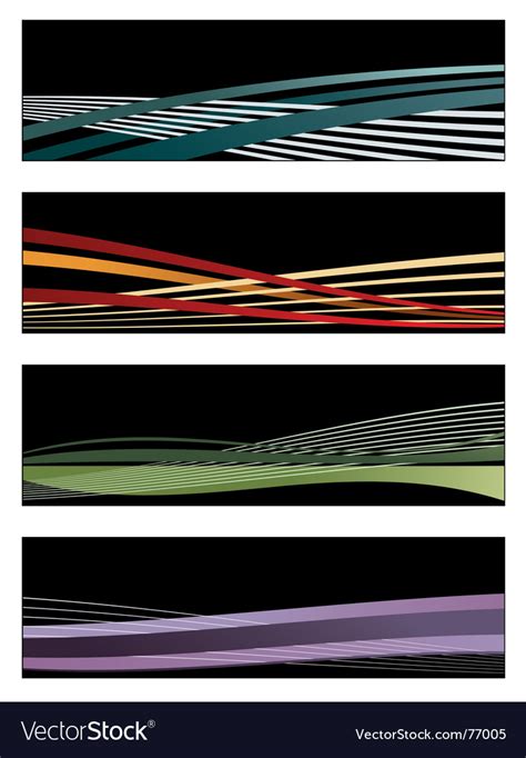 Black banners Royalty Free Vector Image - VectorStock