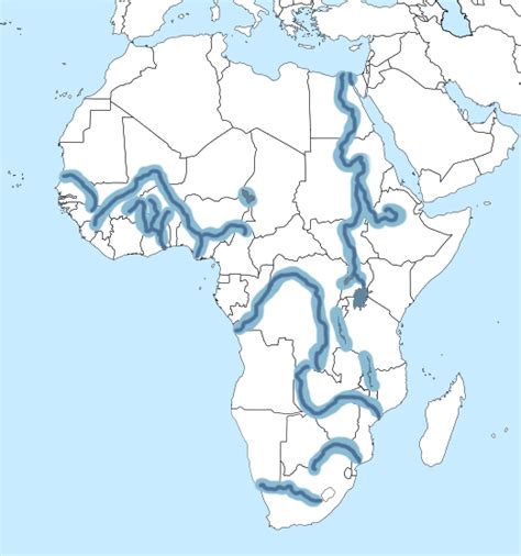 Map Of Africa Rivers