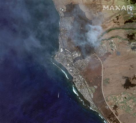 Satellite images show devastation in Hawaii from Maui wildfires