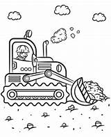 Heavy equipment coloring Sheet bulldozer sketch template