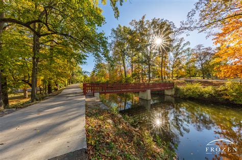 Linear Park in Autumn, Piqua Ohio No. 3 | Art of Frozen Time