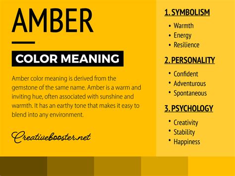 Amber Color Meaning: Amber Represents Warmth and Optimism – CreativeBooster