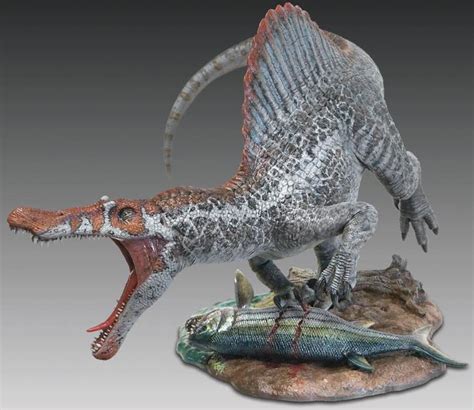 Spinosaurus Dinosaur 1/24 Scale Vinyl Model Kit Pegasus Spinosaurus Dinosaur 1/24 Scale Plastic ...