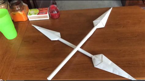 How to Make a Cool Paper Spear - YouTube