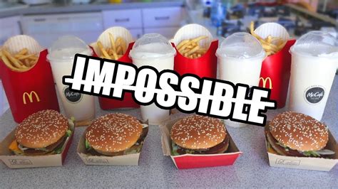 The "Impossible" Big Mac Challenge DESTROYED - YouTube