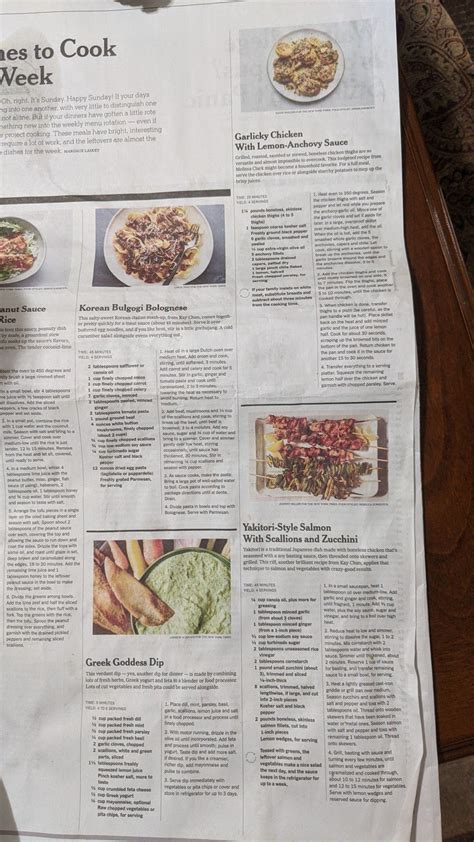 Nytimes recipes