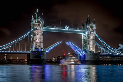 river, architecture, london - England, night, tower, thames River, 4K, nighttime, England, city ...