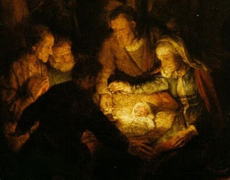 The Nativity Through Rembrandt's Eyes - | Bible pictures, The shepherd ...