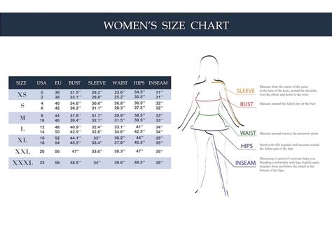 Womans Clothing Size Conversion Chart Pants Shirts And Jackets | Images ...