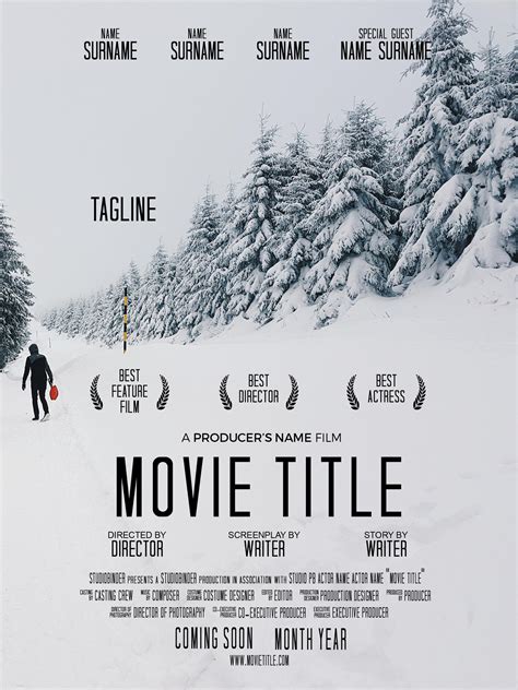 30 FREE Movie Poster Templates (& Designs) ᐅ TemplateLab