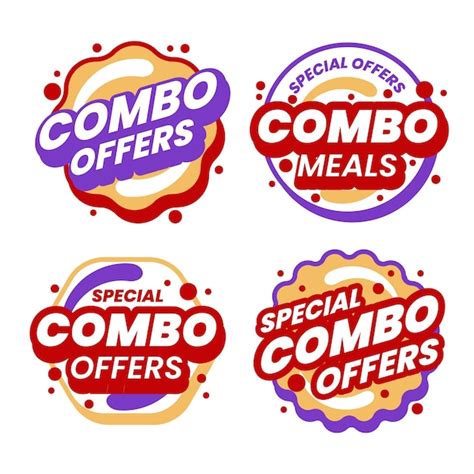 Premium Vector | Combo offers - labels concept