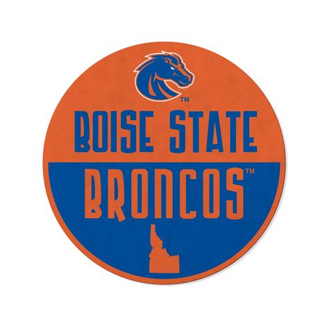 Boise State Shape Cut Logo With Header Card - Classic Design