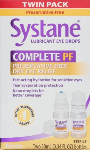 Systane® Complete PF Lubricant Eye Drops, 2 ct / 0.34 fl oz - Kroger