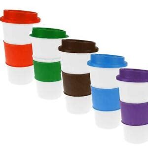 New Thermal Insulated Cup Coffee Tea Plastic Travel Mug Takeaway Lid 450ml 16oz | eBay