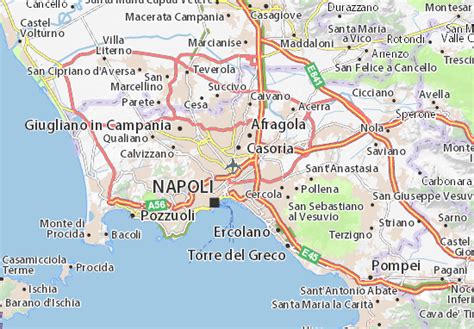 MICHELIN-Landkarte Aeroporto Napoli-Capodichino - Stadtplan Aeroporto Napoli-Capodichino ...