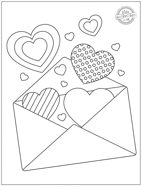 Sweetest Ever Valentine Heart Coloring Pages | Kids Activities Blog