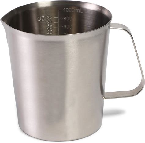 Amazon.com: Stainless Steel Measuring Cup with Handle (32 oz, 1000ML): Kitchen & Dining