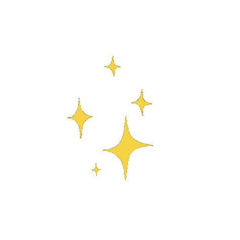Shining Star Sparkle Sticker - Clip Art Library
