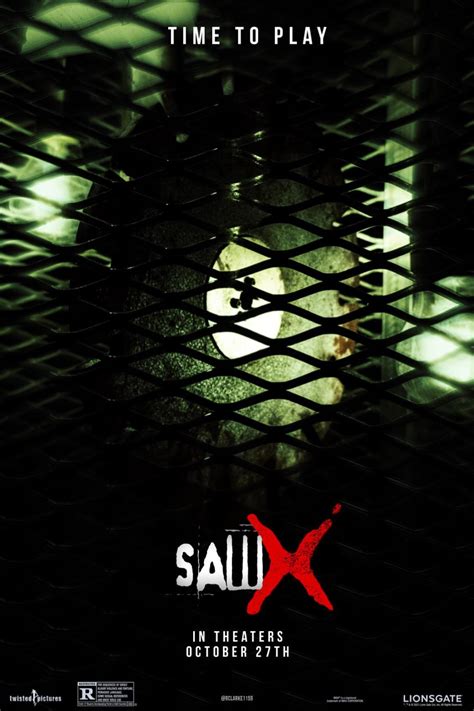 A new Saw X poster I cooked up with the new confirmed logo : r/saw