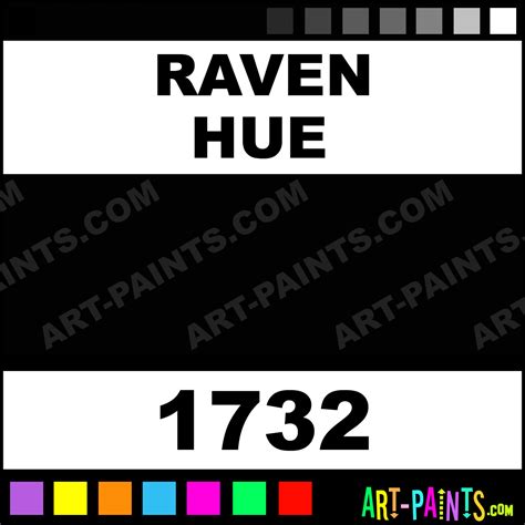 Raven Prism Acrylic Paints - 1732 - Raven Paint, Raven Color, Palmer Prism Paint, 010101 - Art ...