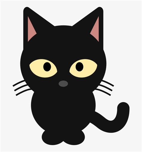 Black Cat Face Clipart - Black Cat Clipart Transparent PNG - 676x800 - Free Download on NicePNG