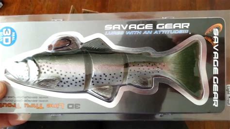 Savage Gear 3D Line Through Trout - YouTube