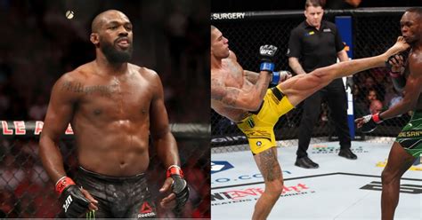 Jon Jones Reacts To Alex Pereira’s Brutal Standing Knockout Of Israel ...