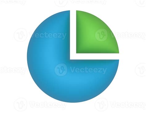 3d Pie Chart 25 Percent on a transparent background 35666876 PNG