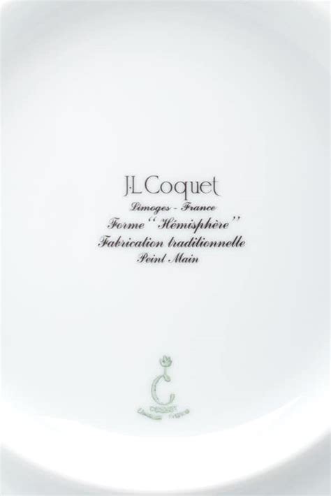 Jean-Louis Coquet Matte "Aile Platine" Hemisphere Form Porcelain ...