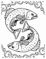 Pisces Coloring Pages Creative Fun For All Ages sketch template