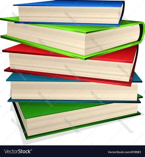 Book stack Royalty Free Vector Image - VectorStock