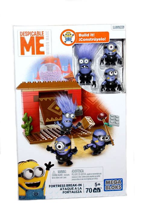 Mega Bloks Despicable Me Fortress Break-In Purple Minions DKX77 | Lego ...