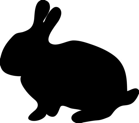 Clipart - Bunny Rabbit Silhouette