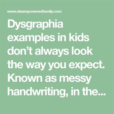 Dysgraphia Examples from the Classroom | Dysgraphia, Handwriting examples, Dysgraphia handwriting