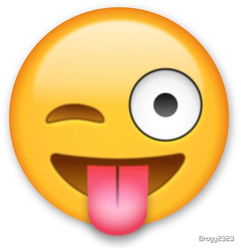 "Sticking Tongue Out Emoji" Stickers by Brogy2323 | Redbubble