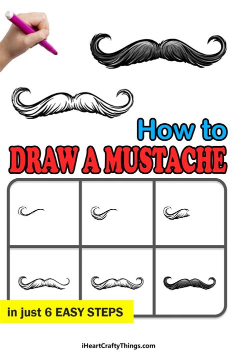 Mustache Drawing - How To Draw A Mustache Step By Step