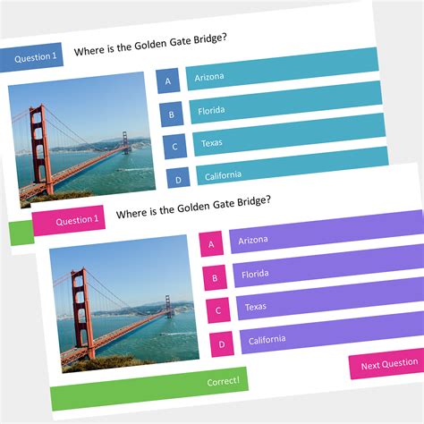 PowerPoint Interactive Multiple Choice Quiz Template - Slide Tutorials