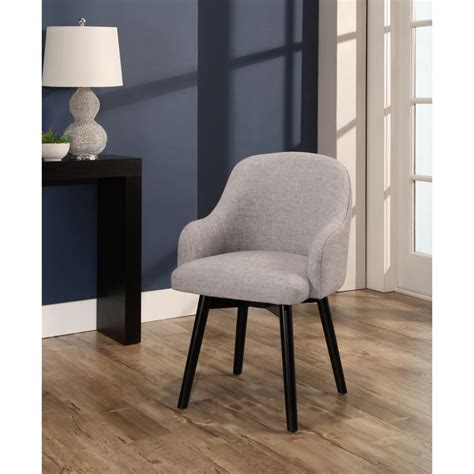 Abbyson Harper Upholstered Swivel Dining Chair - Walmart.com - Walmart.com