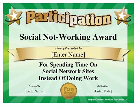 Funny Team Building Award Certificates - Funny PNG