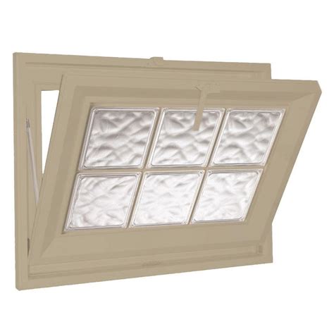 Shop Hy-Lite Classic Tilting Vinyl Double Pane Tempered New Construction Basement Hopper Window ...