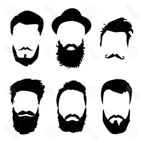 Beard Silhouette Vector at Vectorified.com | Collection of Beard ...