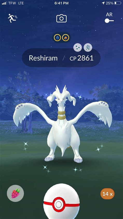 Shiny Reshiram from First Reshiram Raid?!?! | Pokemon GO Amino