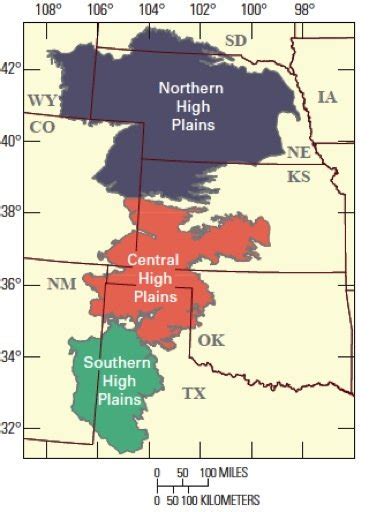 High Plains aquifer map showing recharge regions. Source: Gurdak and... | Download Scientific ...