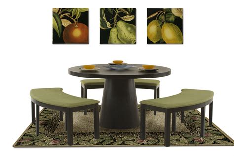 Round dining table bench | Hawk Haven