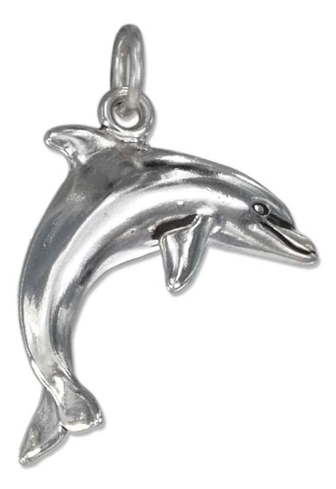 Sterling Silver Medium Dolphin Charm : Auntie's Treasures: Online ...