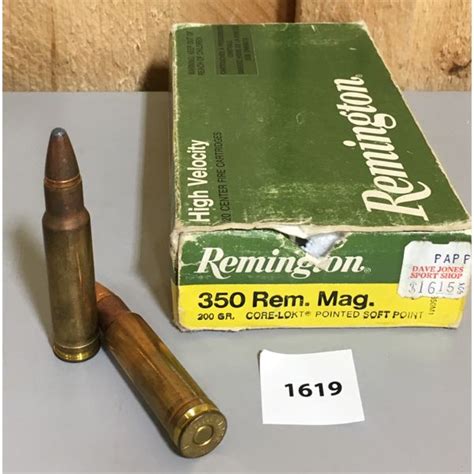 AMMO: 20 X REMINGTON .350 REM MAG 200 GR