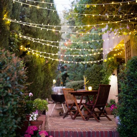 Fairy lights on patio | Decoration design, Decoration inspiration, Design