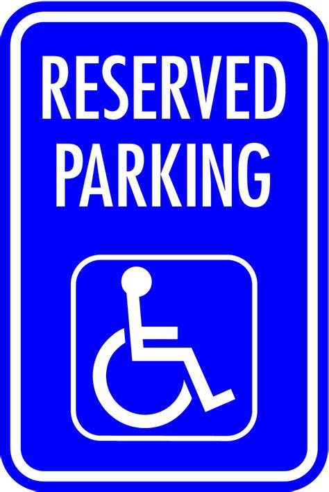 Wheelchair Parking Only Signs - ClipArt Best